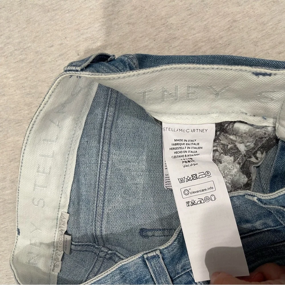 Stella McCartney Star Print Skinny Jeans Light Wash IT 38 / US 24 - Picture 4 of 7
